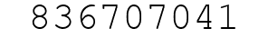 Number 836707041.