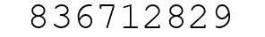 Number 836712829.