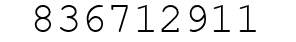 Number 836712911.