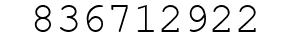 Number 836712922.