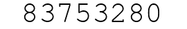 Number 83753280.