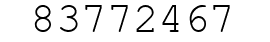 Number 83772467.