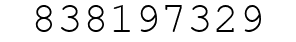 Number 838197329.