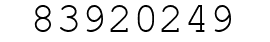 Number 83920249.