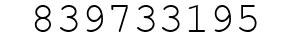 Number 839733195.