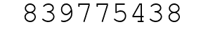 Number 839775438.
