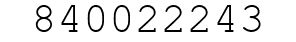 Number 840022243.