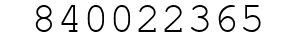 Number 840022365.