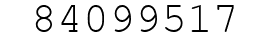 Number 84099517.