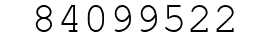 Number 84099522.