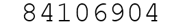 Number 84106904.