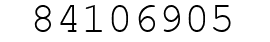 Number 84106905.