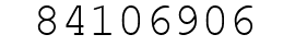Number 84106906.