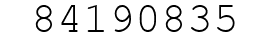 Number 84190835.