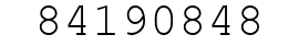 Number 84190848.