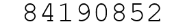 Number 84190852.