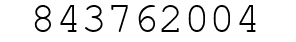 Number 843762004.