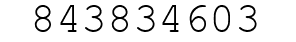 Number 843834603.