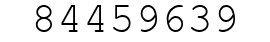 Number 84459639.