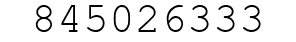 Number 845026333.