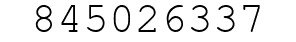 Number 845026337.