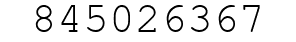 Number 845026367.
