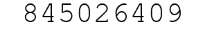 Number 845026409.