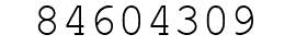 Number 84604309.