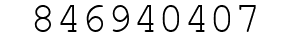 Number 846940407.