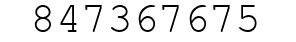 Number 847367675.