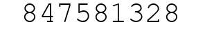 Number 847581328.