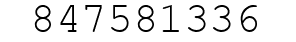 Number 847581336.