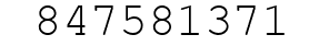 Number 847581371.