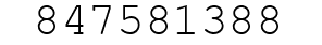 Number 847581388.