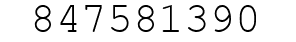 Number 847581390.