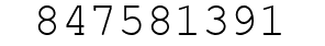 Number 847581391.