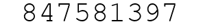 Number 847581397.