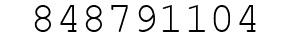 Number 848791104.