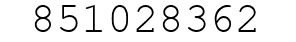 Number 851028362.