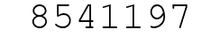 Number 8541197.