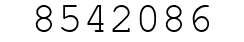 Number 8542086.