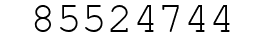Number 85524744.