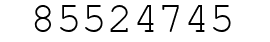 Number 85524745.