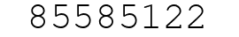 Number 85585122.