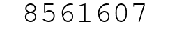 Number 8561607.