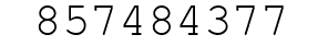 Number 857484377.