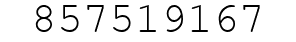 Number 857519167.