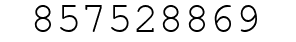 Number 857528869.