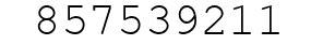 Number 857539211.