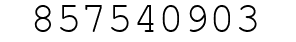 Number 857540903.